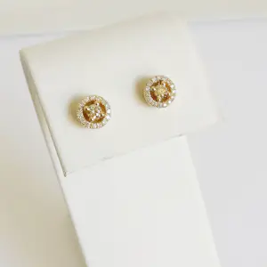 Diamanten halo-oorringen kaufen? Bieten Sie von 640!