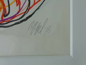 Karel Appel - COBRA FIGUUR / KLEURZEEFDRUK / 59x78cm / KADER / SIG / 1978 kopen? Bied vanaf 735!