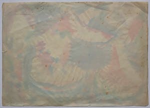 Erik Ortvad - CoBrA figuur in fantasielandschap, aquarel (1948 !) kopen? Bied vanaf 495!