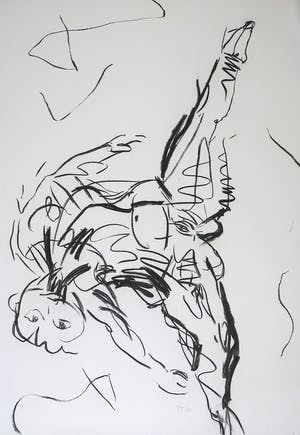 Toon Teeken - Houtskool, Zonder titel kopen? Bied vanaf 1!