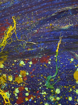 Niet of onleesbaar gesigneerd - Abstracte Paarse Vogel kopen? Bied vanaf 1!