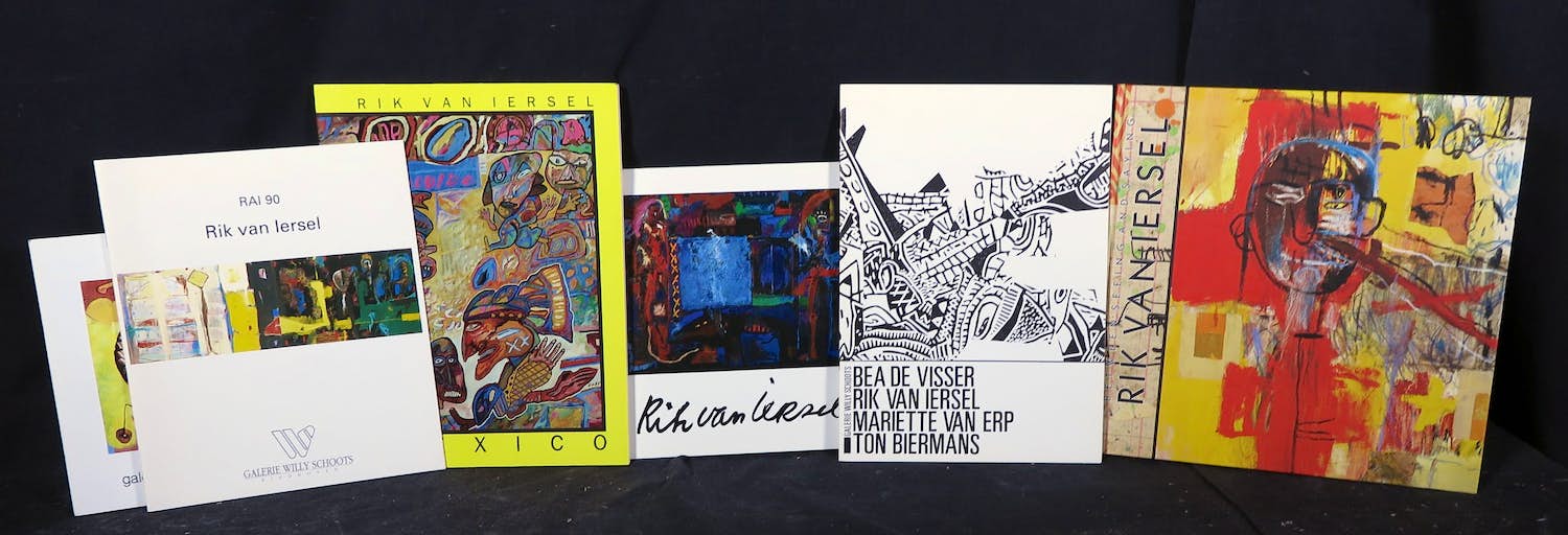 Rik van Iersel - Handgesigneerde canvas tasje met zes catalogusboeken kopen? Bied vanaf 1!