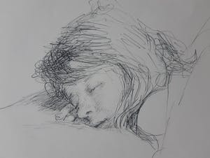 Aat Veldhoen - Lotje, slapend - Rotaprint kopen? Bied vanaf 50!