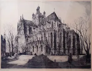 Hendrik de Laat - mooie scherpe ETS - Basiliek Sint-Jan Den Bosch - GROOT - 25672 kopen? Bied vanaf 135!