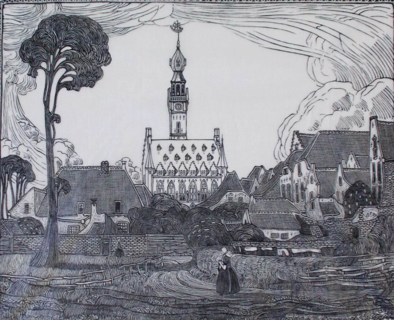 Wijnand Otto Jan Nieuwenkamp - Veere, Stadhuis verkocht voor € 45!