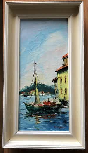 Jan Bevort - Prachtig mediteraan zeegezicht Camprio - pseudoniem Jan Bevort verkocht voor € 55!