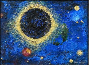 Bitia Rosendor - Acryl op board, Zonnestelsel kopen? Bied vanaf 35!