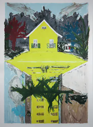 Hans Ebeling Koning - Litho op papier, Stilte - Ingelijst (Groot) kopen? Bied vanaf 60!