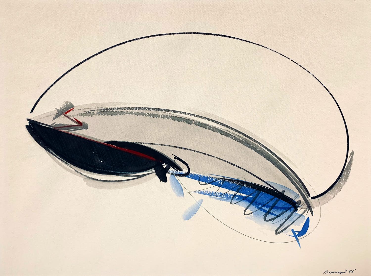 Peter van Drumpt - zonder titel verkocht voor € 45!