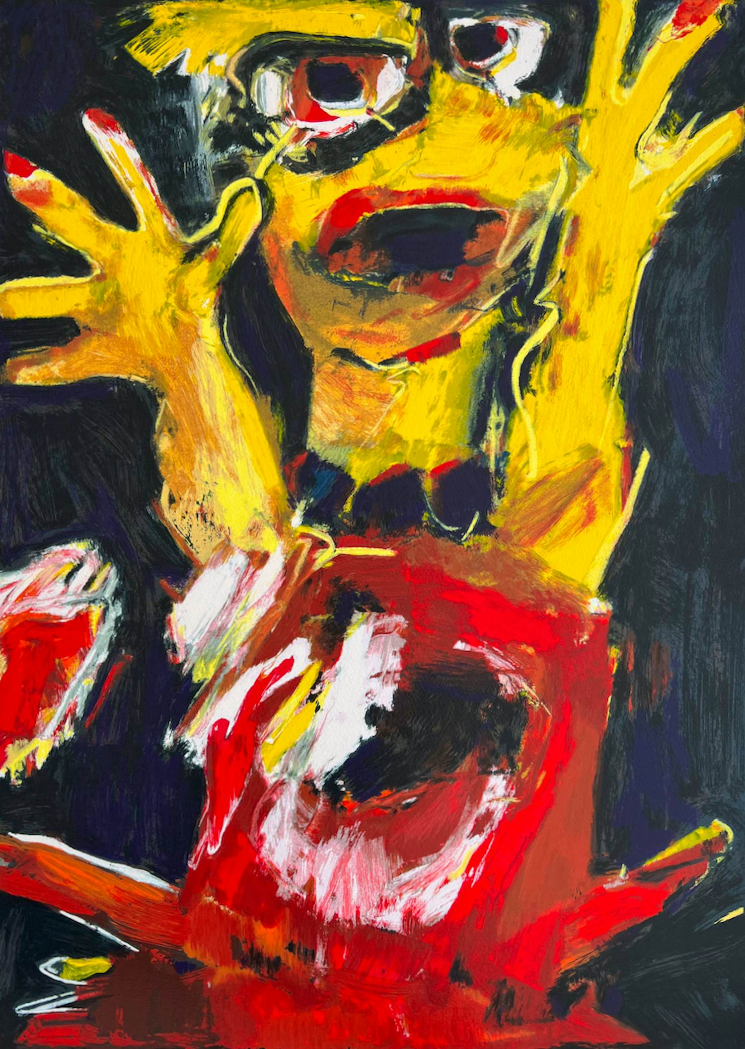 Charlotte Molenkamp - handgesigneerde zeefdruk | 'Dansend Kind' | 1993 kopen? Bied vanaf 10!