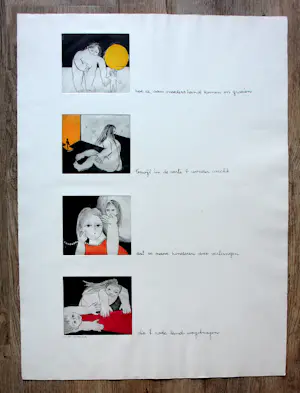 AcheterAns Wortel - 4x Ets/aquatint op 1 blad? Enchérissez de 129!