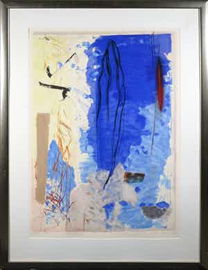 Peter Schenk - Zeefdruk, Compositie I - Ingelijst (Groot) verkocht voor € 1!