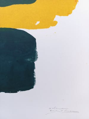 Adine Engelman - Abstracte compositie, monotype (unica) kopen? Bied vanaf 65!