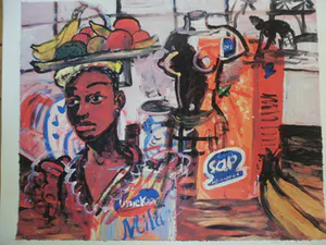 Peter Klashorst - fraaie zeefdruk op dik papier , genummerd 13/90 kopen? Bied vanaf 30!