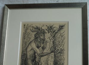 Erik Thorn Leeson - Ingelijste gravure , Pan & Syrinx – 1952 : Prix de Rome Grafische Kunst kopen? Bied vanaf 75!