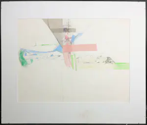 Aart Roos - Potloodtekening en collage, Zonder titel kopen? Bied vanaf 1!