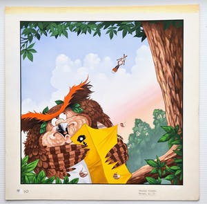 Michael Jupp - 21 Original Gouache animal cartoon illustrations kopen? Bied vanaf 1000!