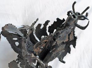 Niet of onleesbaar gesigneerd - Beeld van Metaal, “Vogel” kopen? Bied vanaf 10!