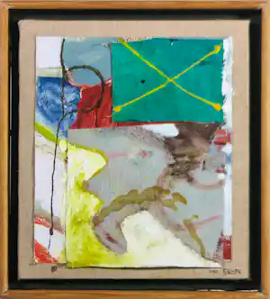 AcheterLex Grote - Gemengde techniek / collage van papier op doek + paneel, Zonder titel? Enchérissez de 70!