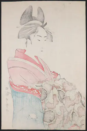 Kitagawa Utamaro - Houtdruk, Geisha kopen? Bied vanaf 100!