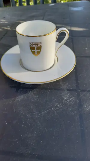 Wedgwood - 12 kop en schotel wapenschild Newcastle University kopen? Bied vanaf 25!