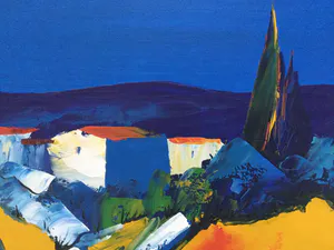 Berend Pasman - Surrealistisch landschap | Olieverfschilderij - ingelijst kopen? Bied vanaf 99!