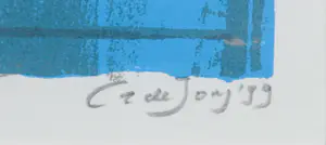 Cor de Jong - Zeefdruk, De voorspelling - Ingelijst kopen? Bied vanaf 1!