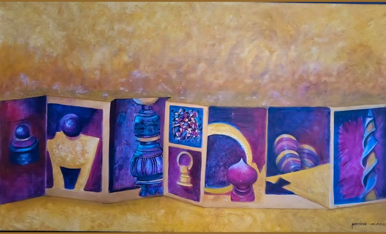 Jeanine Veldman - Abstract schilderij (Acryl op doek)k kopen? Bied vanaf 120!