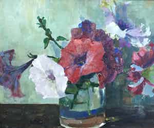 Lucie van Dam van Isselt - C4346, Bloemstilleven verkocht voor € 1200!