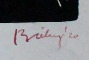 Herman Bieling - Houtsnede: Apostel - 1920 kopen? Bied vanaf 125!