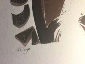 Willem Rozendaal - Lino snede 3 kleuren naakt 1966. kopen? Bied vanaf 70!