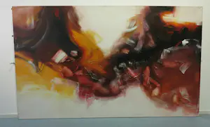 William Malucu - Acryl op doek, Abstracte compositie (Zeer groot) kopen? Bied vanaf 10!