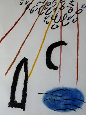 Harrie Gerritz - Ets: Zwarte maan - 1994 kopen? Bied vanaf 45!