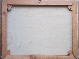 Niet of onleesbaar gesigneerd - Stadsgezicht Hattem - Olieverf op doek kopen? Bied vanaf 1!