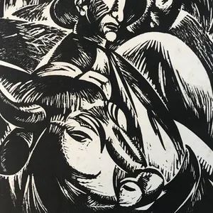 Jan Frans Cantre - Mooie originele houtsnede - gesigneerd - 1932 kopen? Bied vanaf 45!