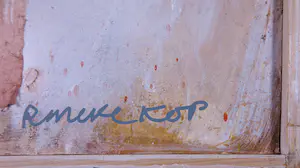 Rineke Kop - Acryl op paneel, Zonder titel - Ingelijst kopen? Bied vanaf 1!