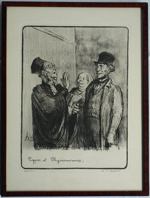 Honore Daumier - Ingelijste litho , spotprent advocatuur "Types Et Physionomies" kopen? Bied vanaf 40!