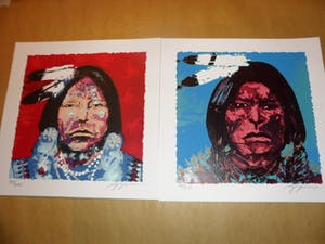 Espen Hagen - LOT van TWEE Zeefdrukken van ESPEN HAGEN kopen? Bied vanaf 45!