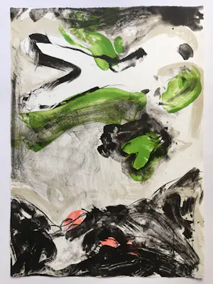 Ger Lataster - kleurrijke litho ‘zonder titel’ - 1988. kaufen? Bieten Sie von 70!