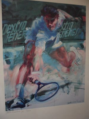 Tjarko ten Have - Litho, titel "de tennisser". kopen? Bied vanaf 10!