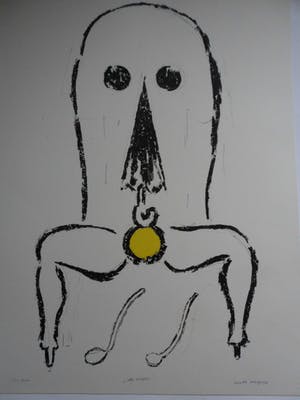 Mathieu Meyers - Litho, "De visser"uit de Hors serie van 1982. kopen? Bied vanaf 30!