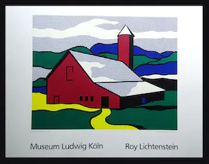 Roy Lichtenstein - Red Barn II 1969 - Museum Ludwig Köln - 0ffsetlithografie kaufen? Bieten Sie von 65!