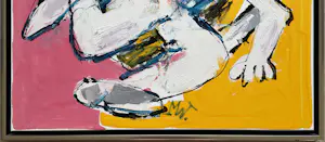 Martin van Wordragen - Olieverf op doek: 'Hondse frustratie' . kopen? Bied vanaf 485!