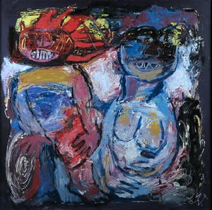 Martin van Wordragen - Olieverf op doek, Afrikaans - Ingelijst (Groot) kopen? Bied vanaf 1!