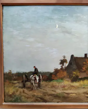 Adrianus Johannes Groenewegen - Boer op ossenkar bij boerderij kopen? Bied vanaf 450!