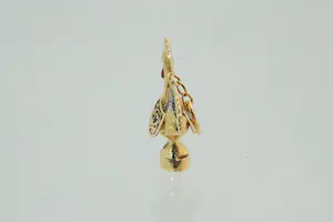 97 - Geëmailleerde 18Krt geel gouden "Portugal - haan van Barcelos" hanger kopen? Bied vanaf 140!