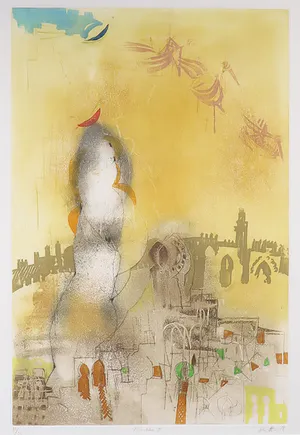 Karl Brandstatter - Ets en aquatint, Marokko I - Ingelijst kopen? Bied vanaf 1!