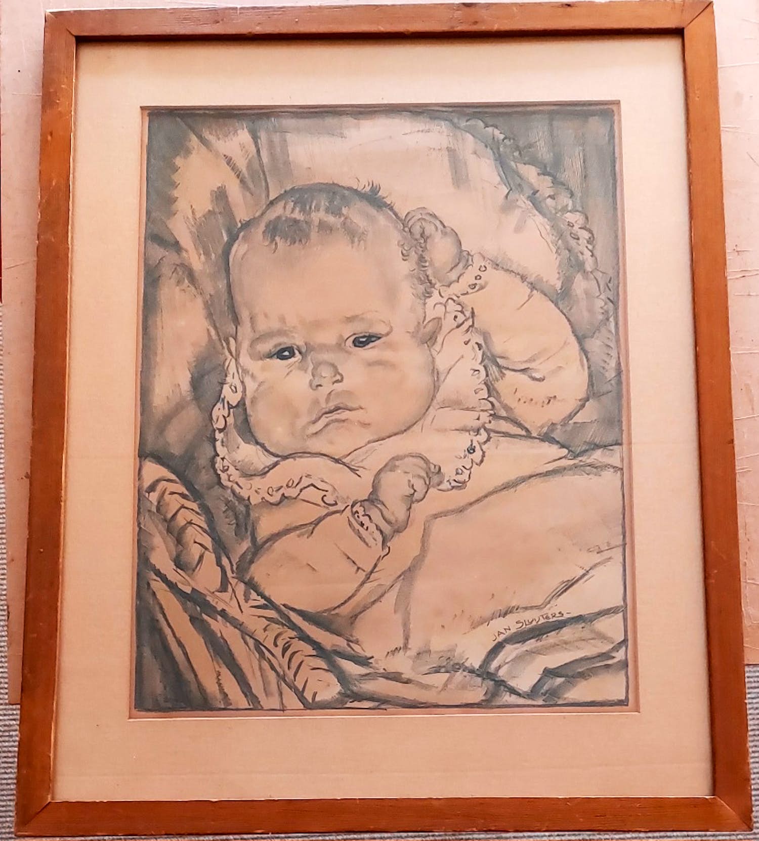 Niet of onleesbaar gesigneerd - Liggende baby kopen? Bied vanaf 1!