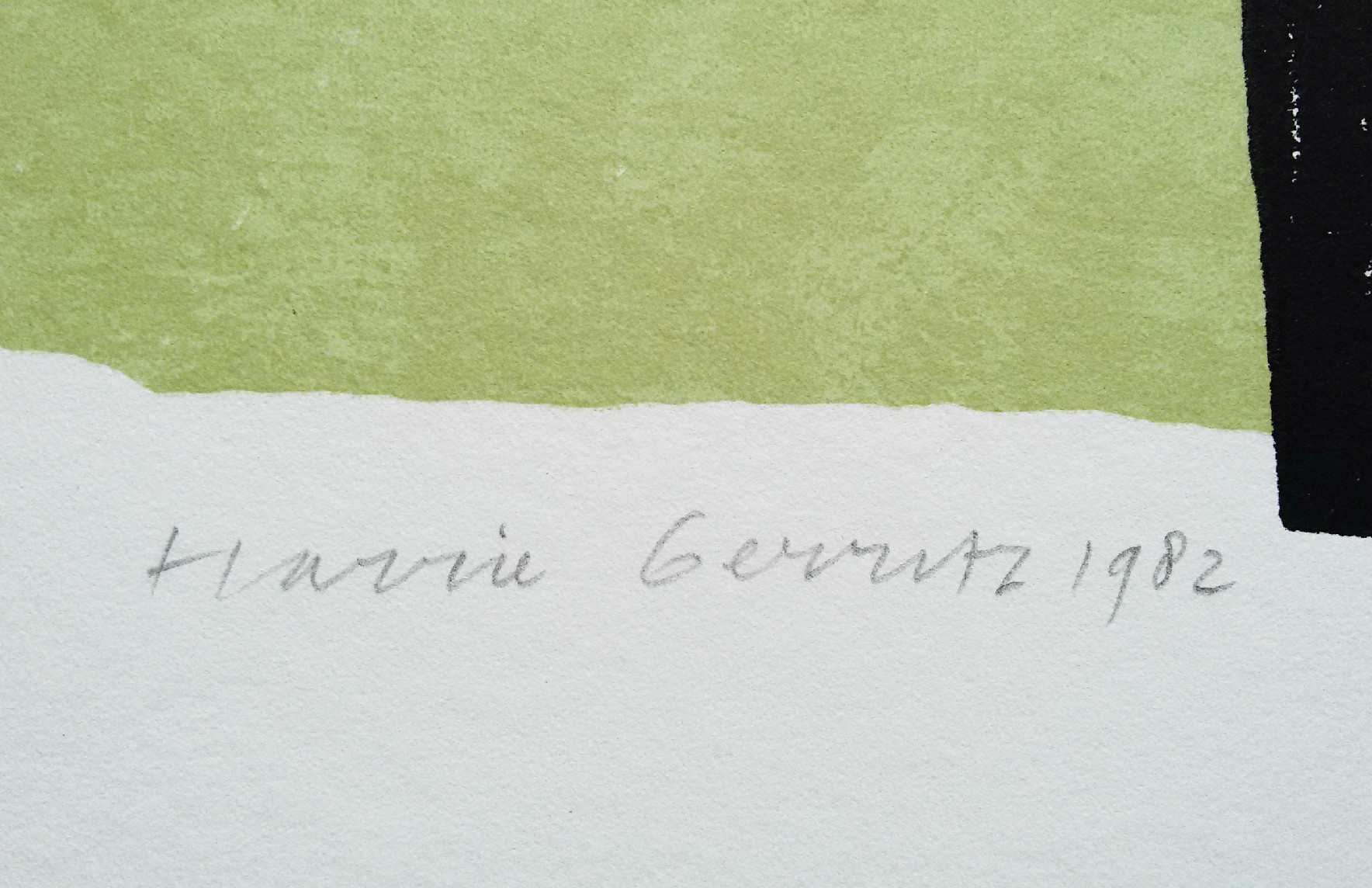 Harrie Gerritz - Hek in landschap, zeefdruk (groot) kopen? Bied vanaf 1!