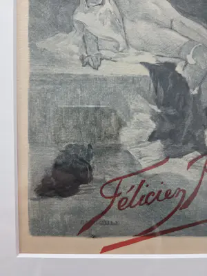 Felicien Rops - Canicule. Portret vrouw. kopen? Bied vanaf 229!